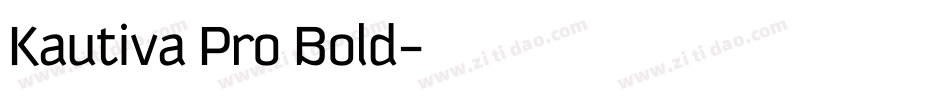 Kautiva Pro Bold字体转换